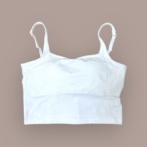 White X-small Cropped Tank Top